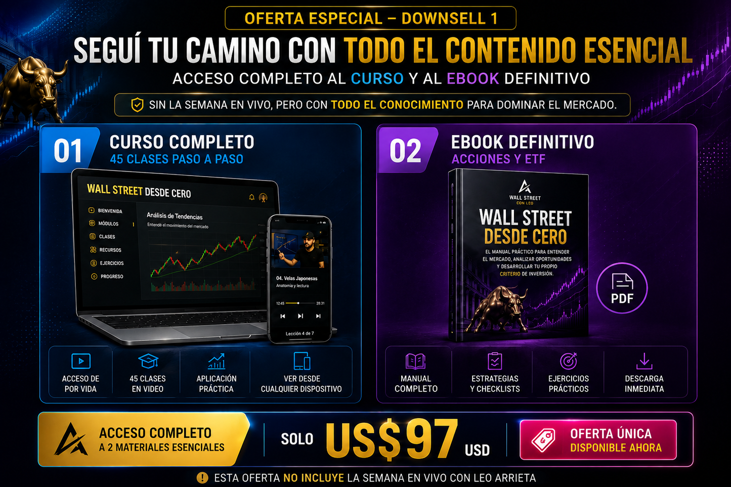 Wall Street Desde Cero | Curso Completo + Ebook de Acciones y ETFs