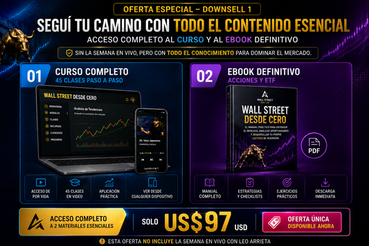 Wall Street Desde Cero | Curso Completo + Ebook de Acciones y ETFs