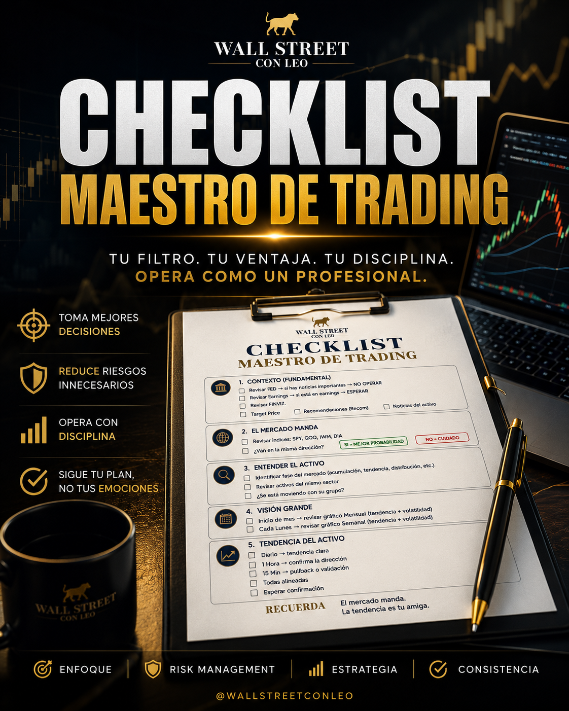 CheckList Maestro del Trading - Mi tienda